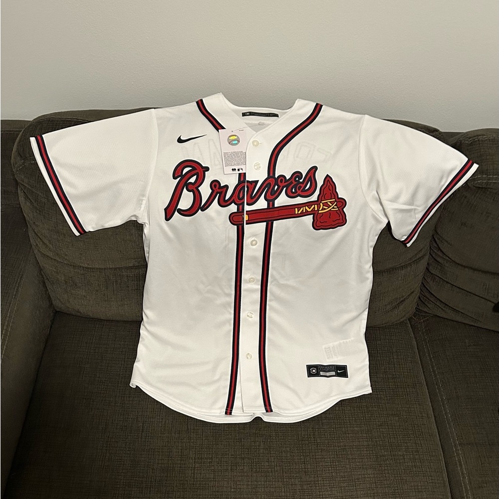 Nike Authentic Atlanta Braves Freddie Freeman #5 White MLB Jersey Men’s Sz: M